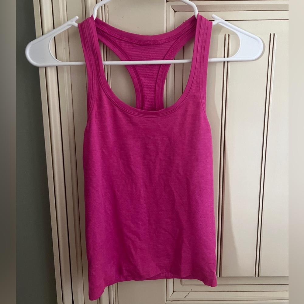 Lululemon sonic pink swiftly tech racerback tank top- size 0